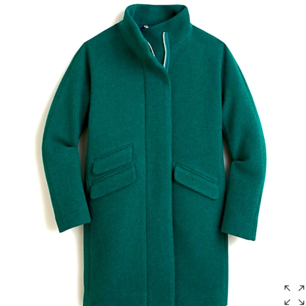 BRAND NEW  (14) - J. CREW Cocoon Wool Coat in Heather Forest (Green)